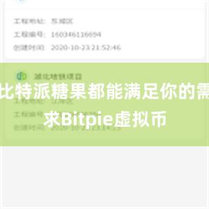 比特派糖果都能满足你的需求Bitpie虚拟币