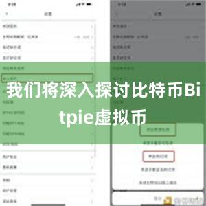 我们将深入探讨比特币Bitpie虚拟币